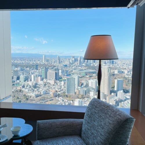 リッツカールトン東京のお部屋の様子
