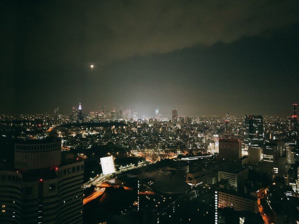 新宿方面の夜景