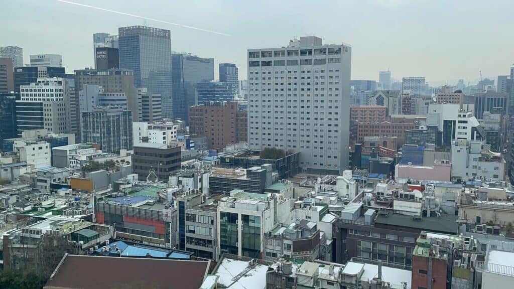明洞の街並み
