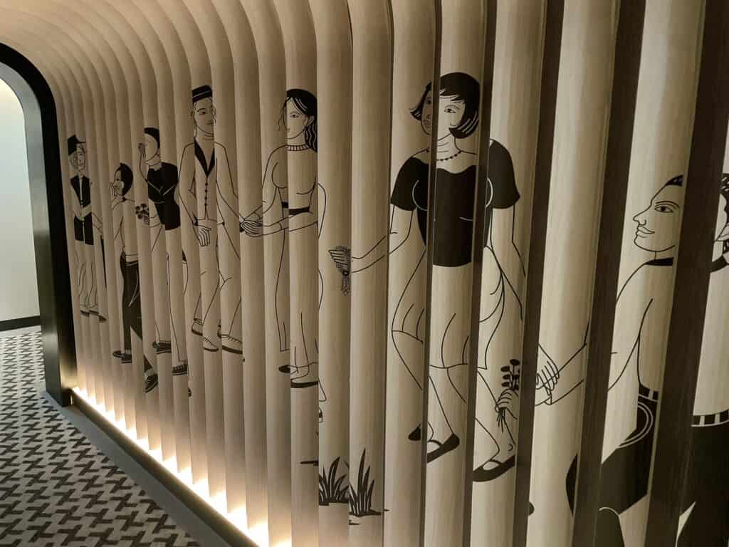廊下のアート