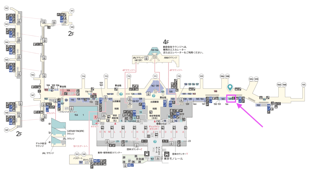 羽田空港第三ターミナルのマップ