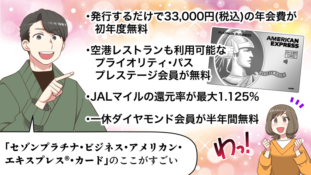 セゾンプラチナ・ビジネスの基本情報をまとめたオリジナル図解